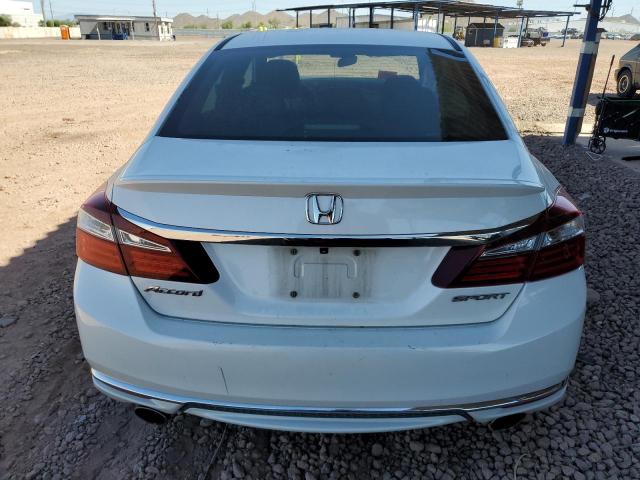 1HGCR2F59HA028159 - 2017 HONDA ACCORD SPORT WHITE photo 6