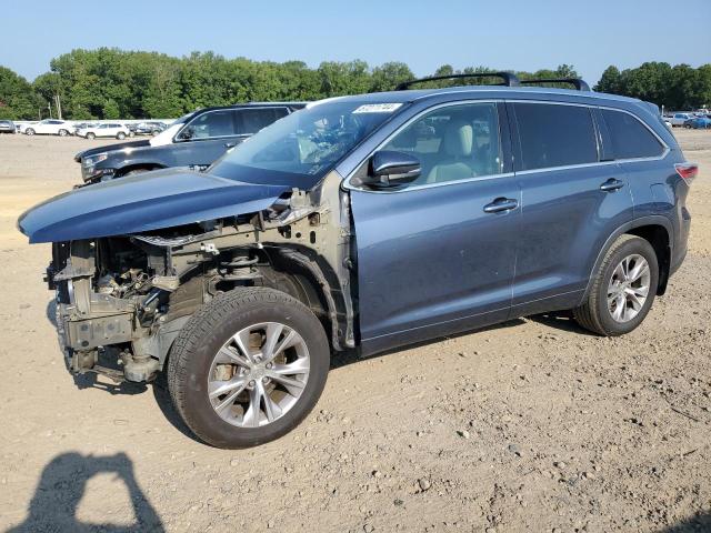5TDKKRFH3FS071655 - 2015 TOYOTA HIGHLANDER XLE Azul foto 1