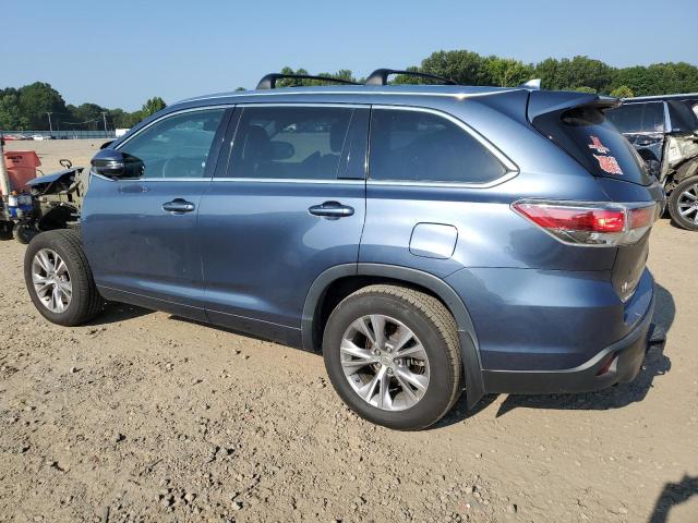 5TDKKRFH3FS071655 - 2015 TOYOTA HIGHLANDER XLE Azul foto 2
