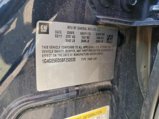 1G4GE5ED3BF292635 - 2011 BUICK LACROSSE CXS 蓝色 照片 12