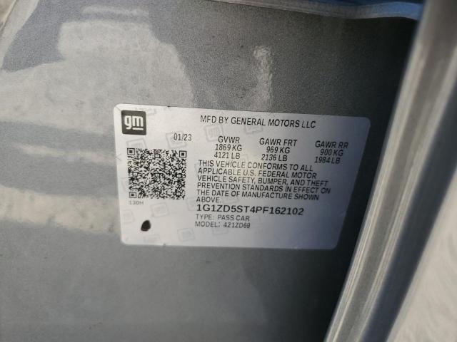 1G1ZD5ST4PF162102 - 2023 CHEVROLET MALIBU LT 银色 照片 13