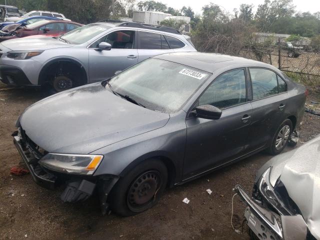 3VW2K7AJ1CM413935 - 2012 VOLKSWAGEN JETTA BASE 灰色 照片 1