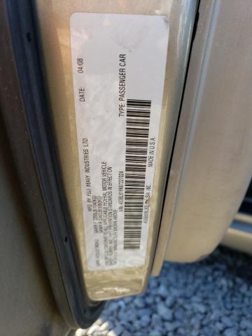 4S3BL616687227024 - 2008 SUBARU LEGACY 2.5I GOLD photo 12