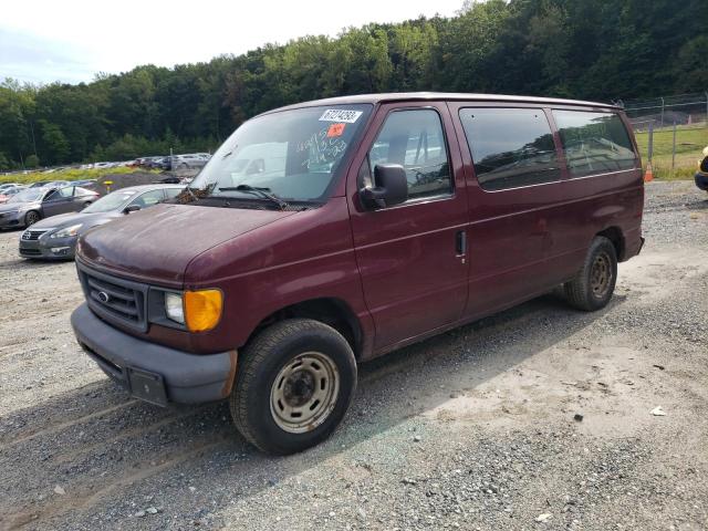 1FMRE11W15HB39978 - 2005 FORD ECONOLINE E150 WAGON BURGUNDY photo 1