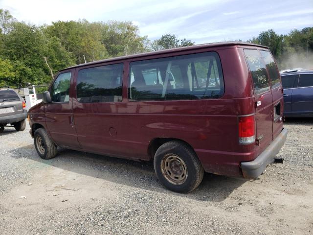 1FMRE11W15HB39978 - 2005 FORD ECONOLINE E150 WAGON BURGUNDY photo 2