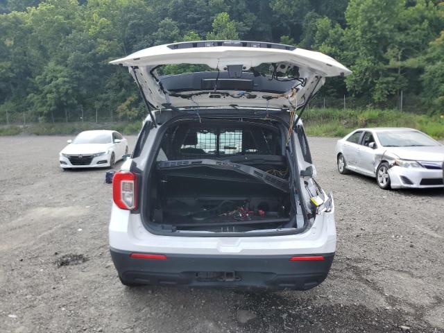 1FM5K8ABXNGC25129 - 2022 FORD EXPLORER POLICE INTERCEPTOR WHITE photo 6