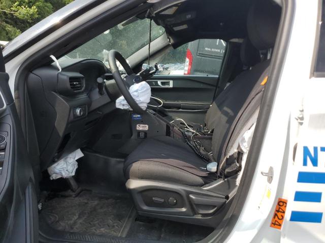 1FM5K8ABXNGC25129 - 2022 FORD EXPLORER POLICE INTERCEPTOR WHITE photo 7