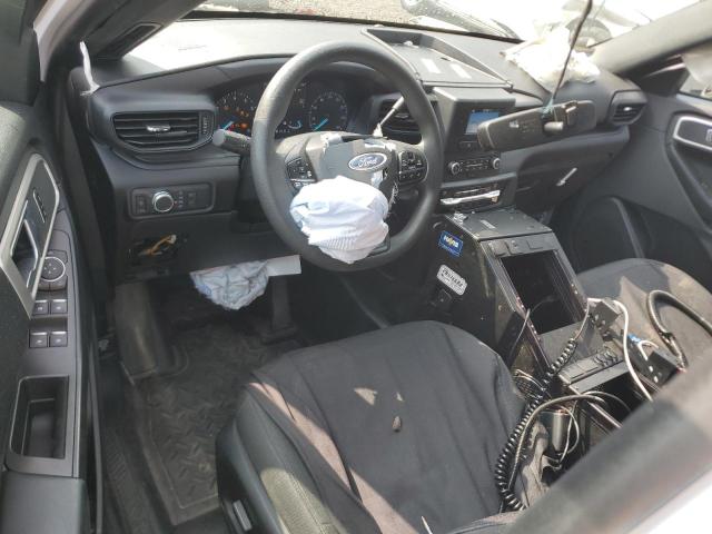1FM5K8ABXNGC25129 - 2022 FORD EXPLORER POLICE INTERCEPTOR WHITE photo 8