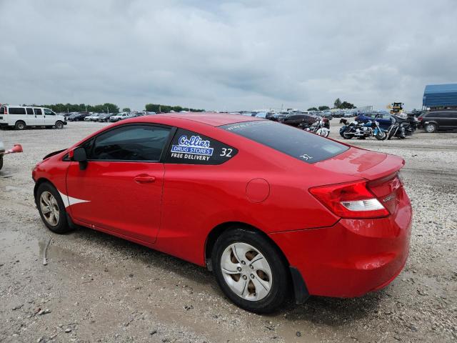 2HGFG3B54DH515814 - 2013 HONDA CIVIC LX RED photo 2