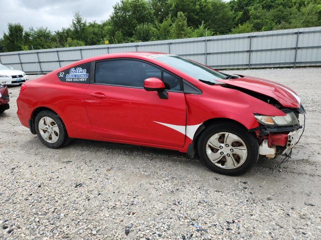 2HGFG3B54DH515814 - 2013 HONDA CIVIC LX RED photo 4