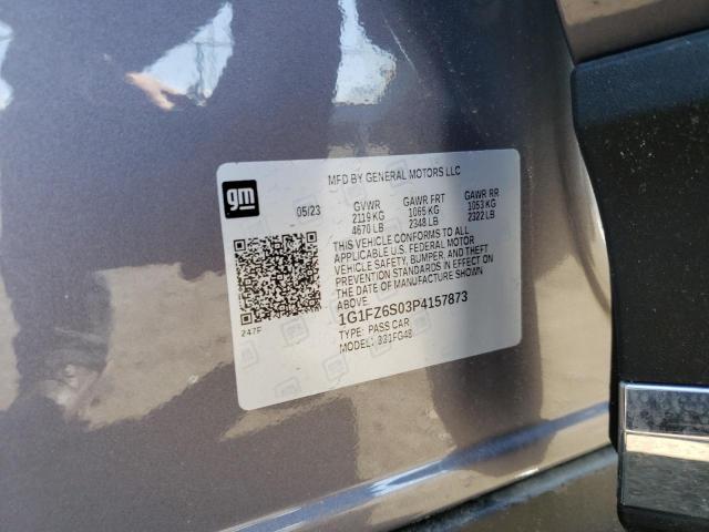 1G1FZ6S03P4157873 - 2023 CHEVROLET BOLT EUV PREMIER GRAY photo 13