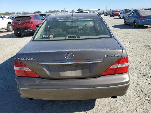 JTHBN36F540156241 - 2004 LEXUS LS 430 GRAY photo 6