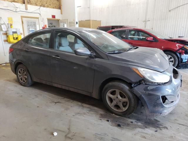 KMHCT4AE3CU139828 - 2012 HYUNDAI ACCENT GLS GRAY photo 4