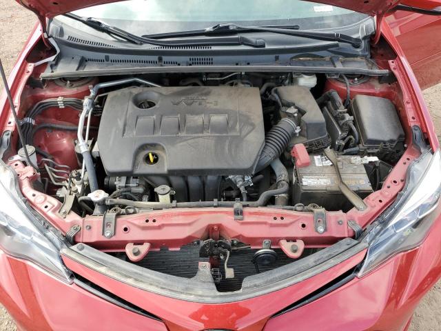 2T1BURHE3HC938657 - 2017 TOYOTA COROLLA L RED photo 11