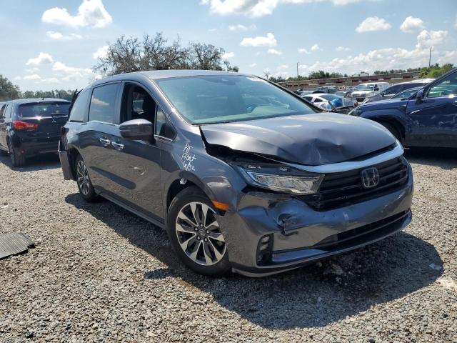 5FNRL6H71MB037634 - 2021 HONDA ODYSSEY EXL GRAY photo 4