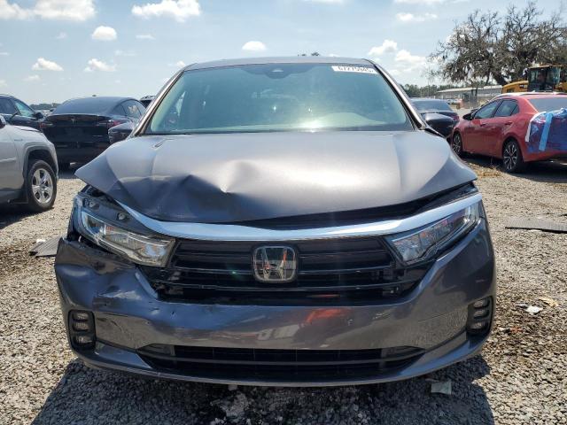 5FNRL6H71MB037634 - 2021 HONDA ODYSSEY EXL GRAY photo 5