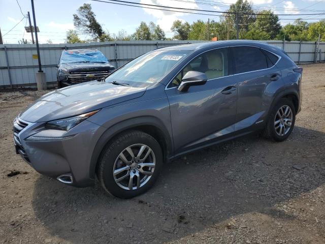 JTJBJRBZ4F2017464 - 2015 LEXUS NX 300H GRAY photo 1