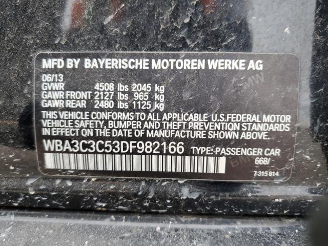 WBA3C3C53DF982166 - 2013 BMW 320 I XDRIVE BLACK photo 13