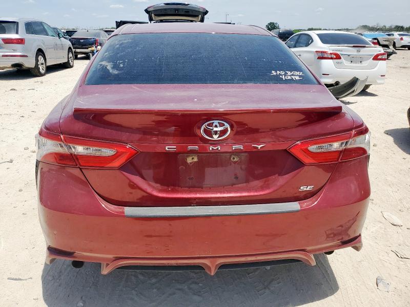 4T1B11HK1JU632755 - 2018 TOYOTA CAMRY L RED photo 6