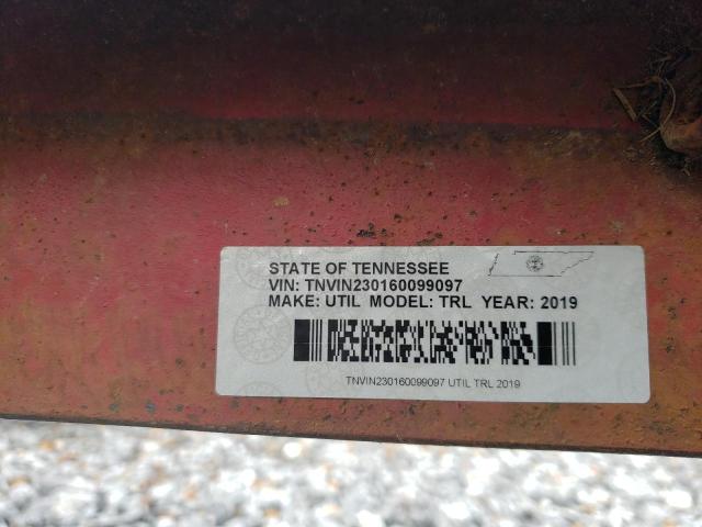 67276463 - 2019 UTILITY TRAILER RED photo 9