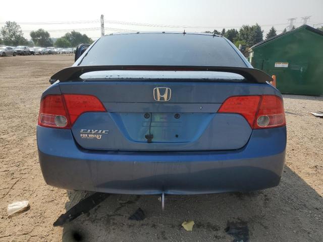 1HGFA165X6L093392 - 2006 HONDA CIVIC LX BLUE photo 6