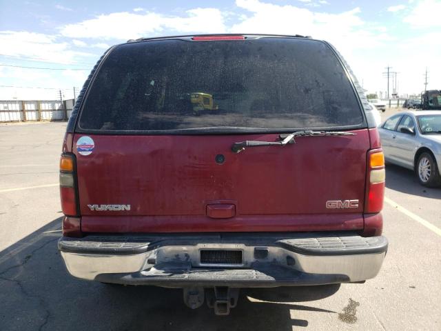 1GKEK13Z34J262177 - 2004 GMC YUKON BURGUNDY photo 6