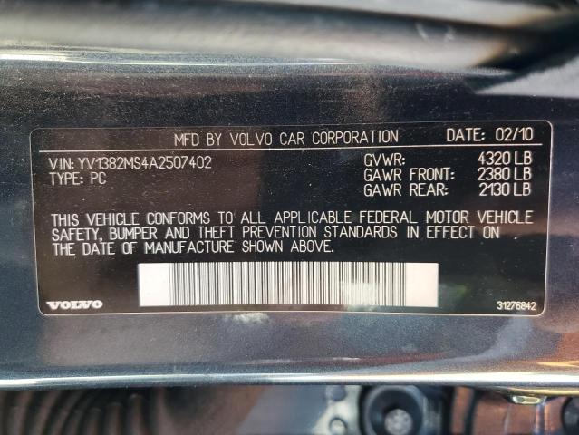 YV1382MS4A2507402 - 2010 VOLVO S40 2.4I BLUE photo 12