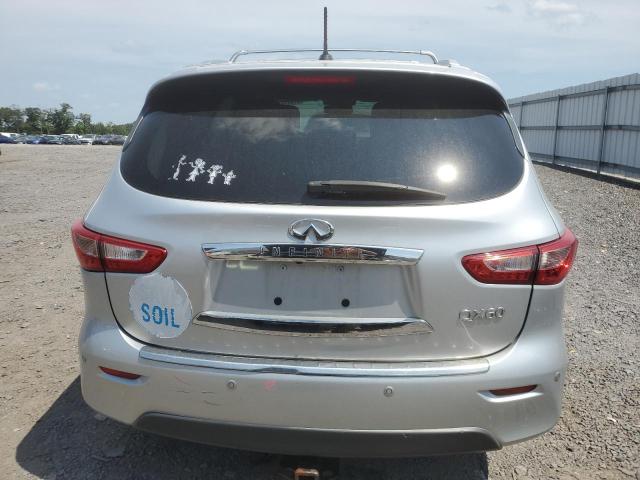 5N1AL0MM6EC525414 - 2014 INFINITI QX60 SILVER photo 6