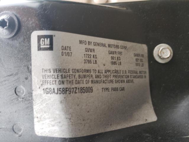 1G8AJ58F97Z185009 - 2007 SATURN ION LEVEL 2 绿色 照片 13