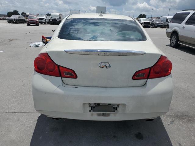 JN1CV6AP6AM407878 - 2010 INFINITI G37 BASE WHITE photo 6