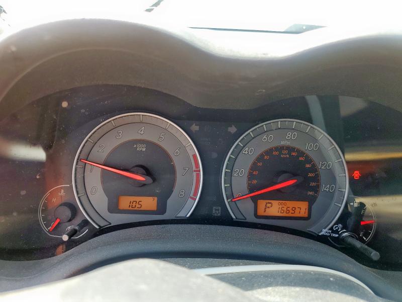 2T1BU4EE2AC493955 - 2010 TOYOTA COROLLA BASE WHITE photo 9