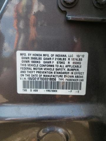 19VDE1F70DE018856 - 2013 ACURA ILX 20 TECH GRAY photo 13