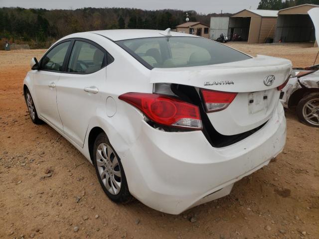 5NPDH4AE8BH036536 - 2011 HYUNDAI ELANTRA GLS WHITE photo 3