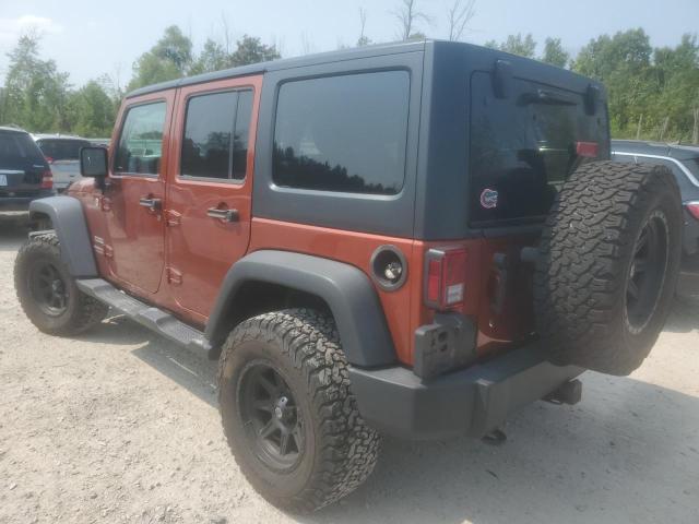 1C4BJWDG6EL269108 - 2014 JEEP WRANGLER U SPORT ORANGE photo 2