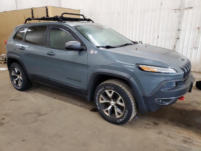 1C4PJMBS5EW160929 - 2014 JEEP CHEROKEE TRAILHAWK BLUE photo 4