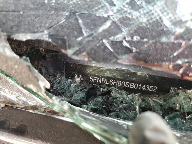 5FNRL6H80SB014352 - 2025 HONDA ODYSSEY TOURING GRAY photo 14