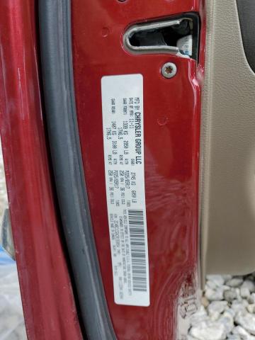 2C4RC1CGXCR193054 - 2012 CHRYSLER TOWN & COU TOURING L RED photo 13