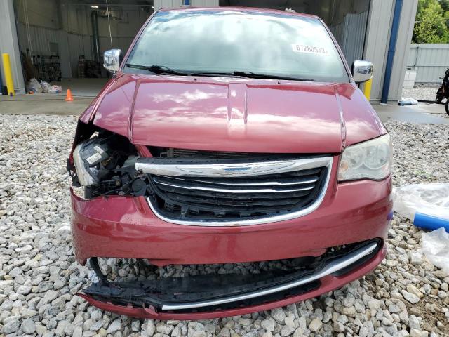 2C4RC1CGXCR193054 - 2012 CHRYSLER TOWN & COU TOURING L RED photo 5