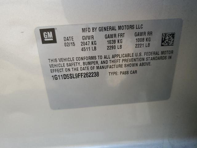 1G11D5SL9FF262238 - 2015 CHEVROLET MALIBU 2LT BEIGE photo 12