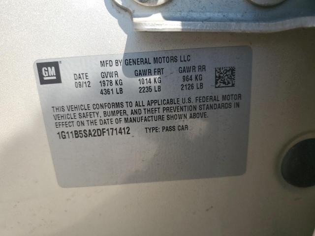 1G11B5SA2DF171412 - 2013 CHEVROLET MALIBU LS BEIGE photo 12