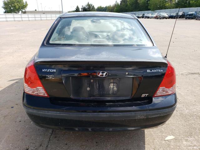 KMHDN46D24U788262 - 2004 HYUNDAI ELANTRA GLS BLACK photo 6