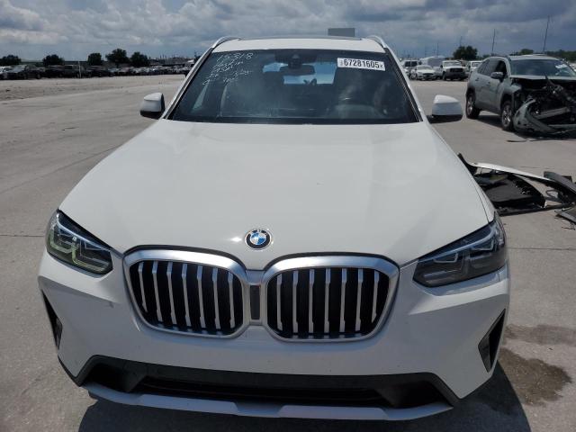5UX43DP04N9J60101 - 2022 BMW X3 SDRIVE30I WHITE photo 5