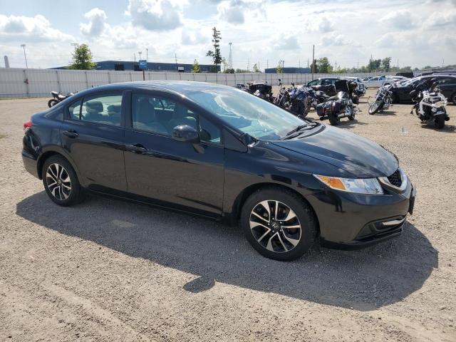 19XFB2F89DE038465 - 2013 HONDA CIVIC EX Czarny zdjęcie 4