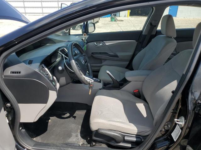 19XFB2F89DE038465 - 2013 HONDA CIVIC EX Czarny zdjęcie 7