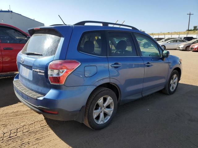 JF2SJAHC1FH593812 - 2015 SUBARU FORESTER 2.5I LIMITED BLUE photo 3