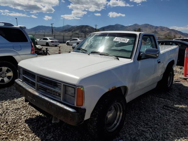 1B7GL26X2KS135154 - 1989 DODGE DAKOTA WHITE photo 1