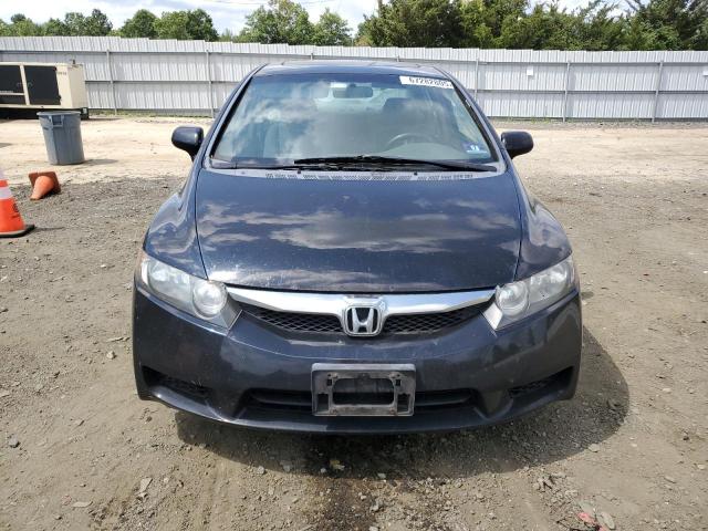 2HGFA16829H532404 - 2009 HONDA CIVIC EX BLACK photo 5
