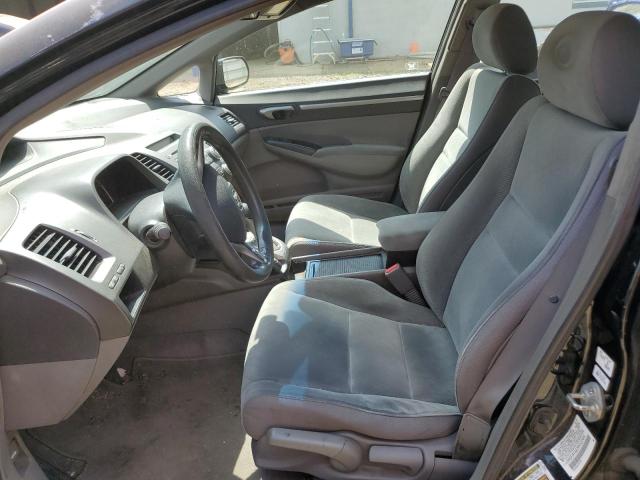 2HGFA16829H532404 - 2009 HONDA CIVIC EX BLACK photo 7