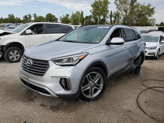 KM8SR4HF8HU187793 - 2017 HYUNDAI SANTA FE SE ULTIMATE SILVER photo 1