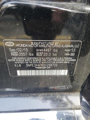 5NPE34AF6GH298722 - 2016 HYUNDAI SONATA SPORT 黑色 照片 13